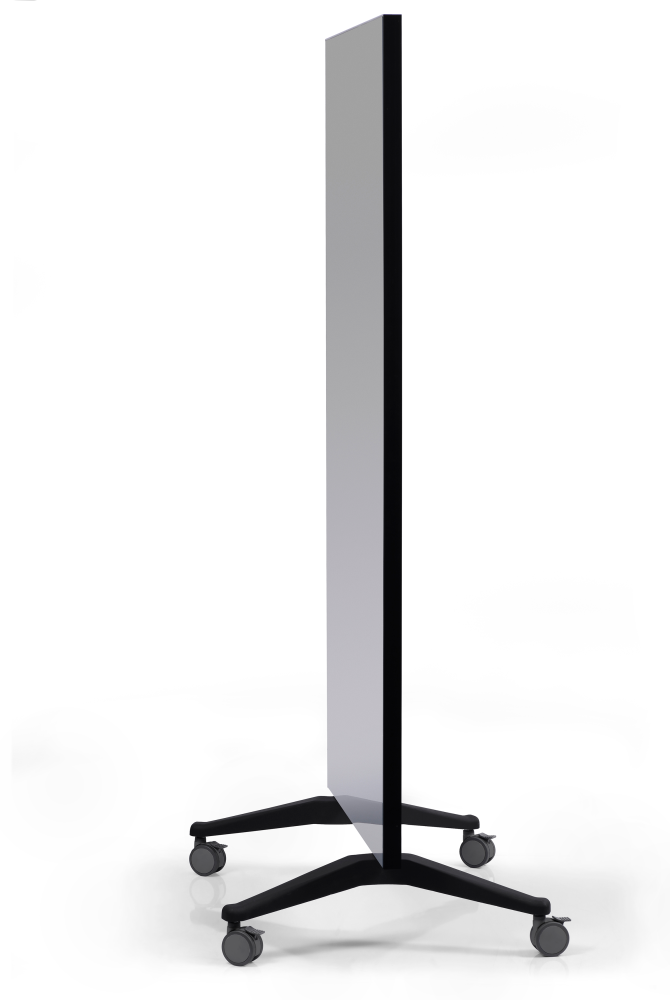 GLASSBOARD MOBILNÍ skleněná tabule (PARAVAN) - ŠEDÁ